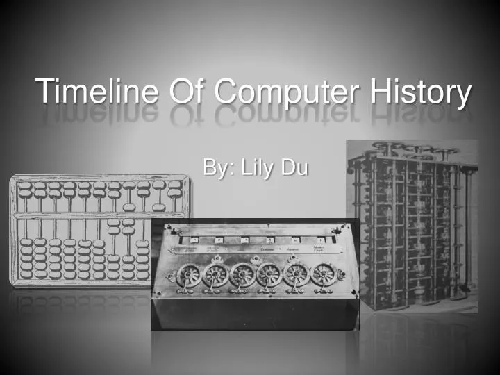 timeline of computer history