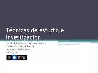 t cnicas de estudio e investigaci n