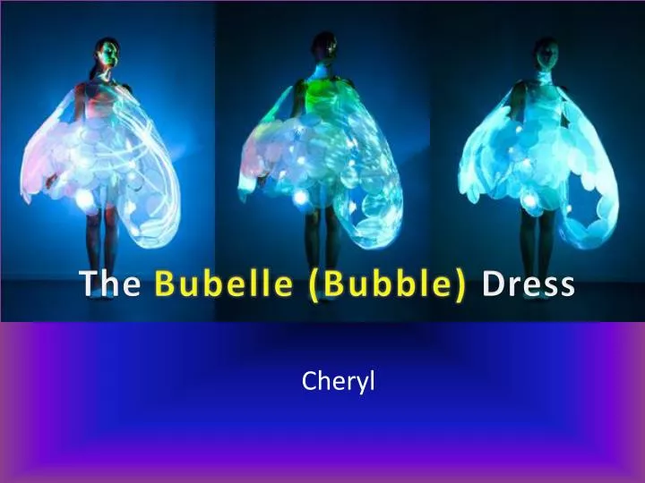 the bubelle bubble dress