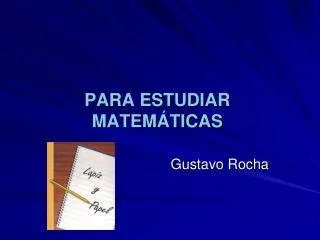 para estudiar matem ticas