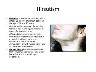 Hirsutism