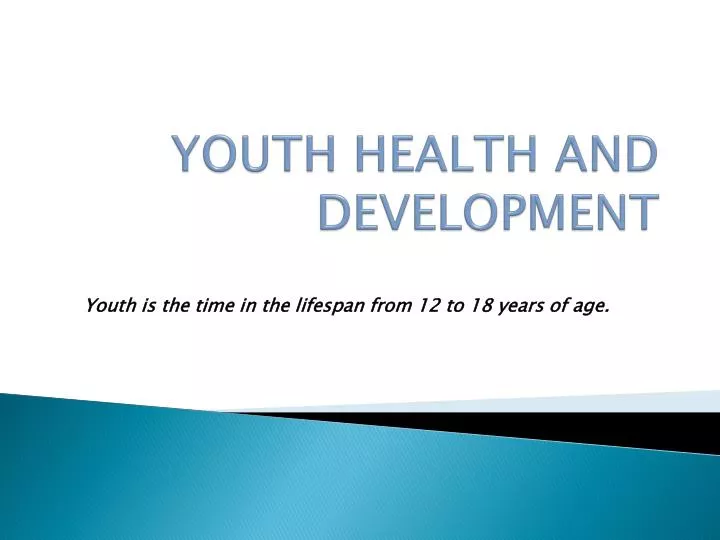 youth health and development