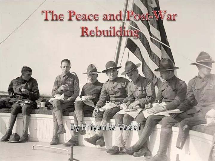 the peace and post war rebuilding