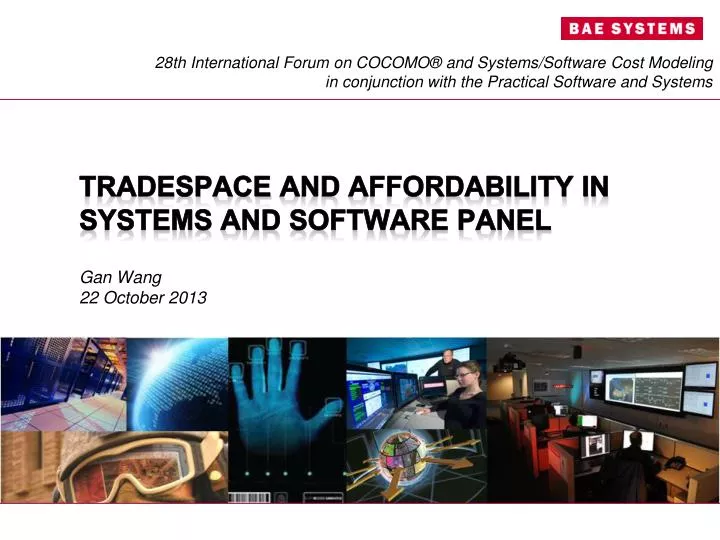tradespace and affordability in systems and software panel
