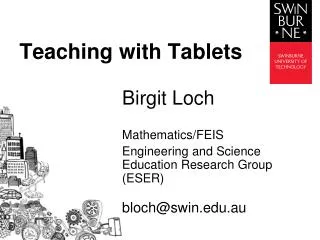 Teaching with Tablets