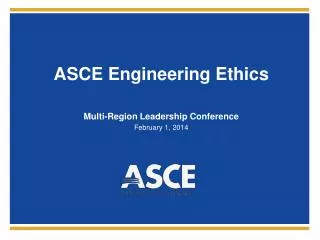 ASCE Engineering Ethics