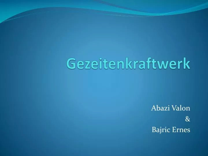 gezeitenkraftwerk