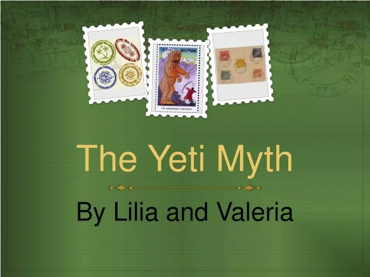 the yeti myth