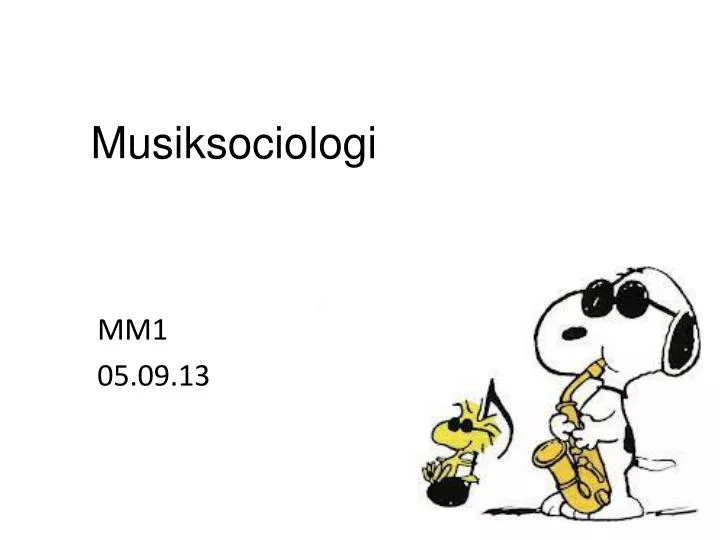 musiksociologi