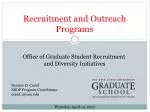 Recruitment and Outreach Programs - slide 1