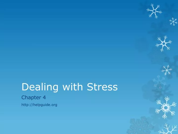 dealing with stress