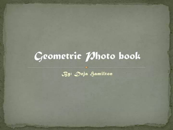 geometric photo book