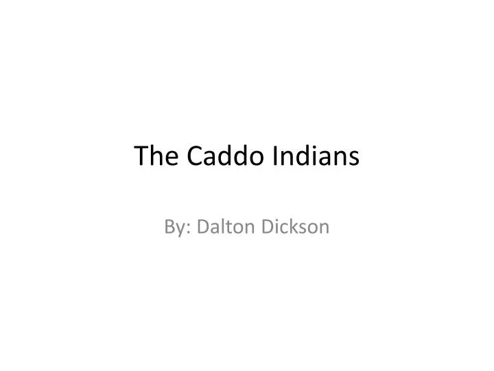 the caddo indians