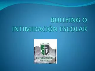 bullying o intimidaci n escolar