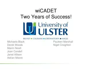 wiCADET Two Years of Success!