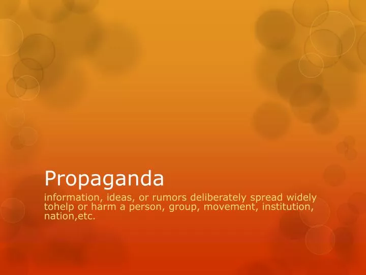 propaganda