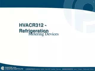 HVACR312 - Refrigeration
