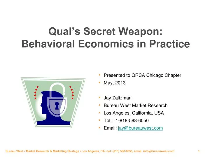 qual s secret weapon behavioral economics in practice