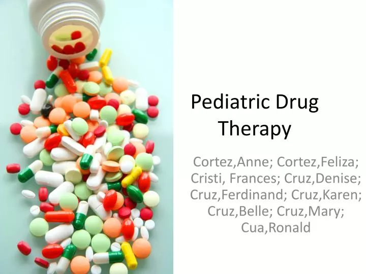 pediatric drug therapy