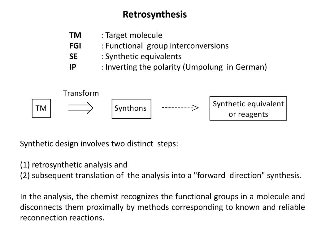 PPT - Retrosynthesis PowerPoint Presentation, free download - ID:2195406