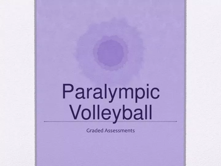 paralympic volleyball