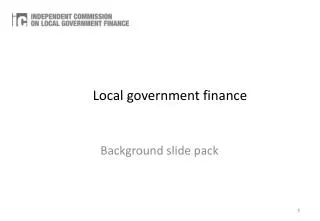 Local government finance