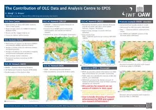 The Contribution of OLG Data and Analysis Centre to EPOS