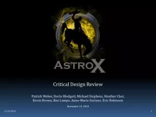 Critical Design Review