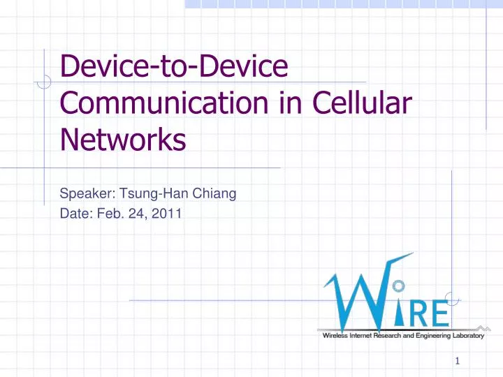 device to device communication in cellular networks