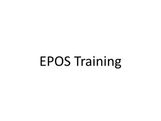 EPOS Training