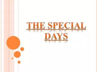 The Special Days