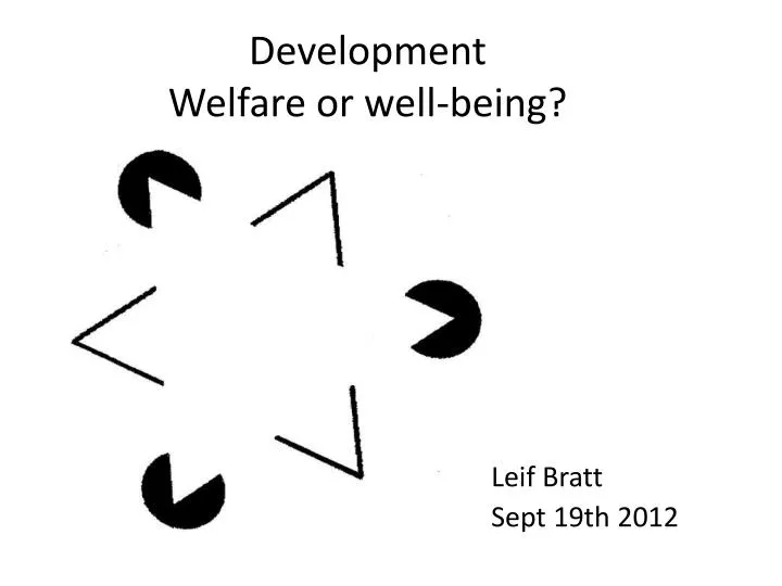 development welfare or well being