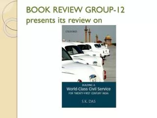 BOOK REVIEW GROUP-12 presents its review on