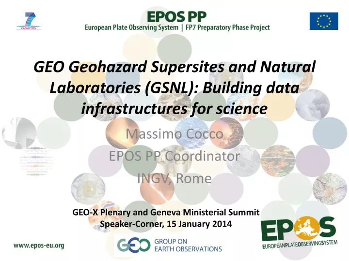 geo geohazard supersites and natural laboratories gsnl building data infrastructures for science