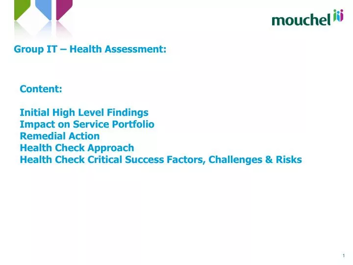 group it health assessment