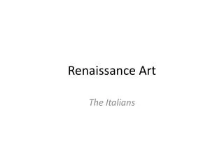 renaissance art