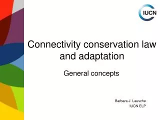 Connectivity conservation law and adaptation
