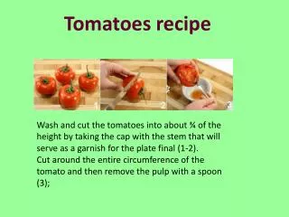 Tomatoes recipe