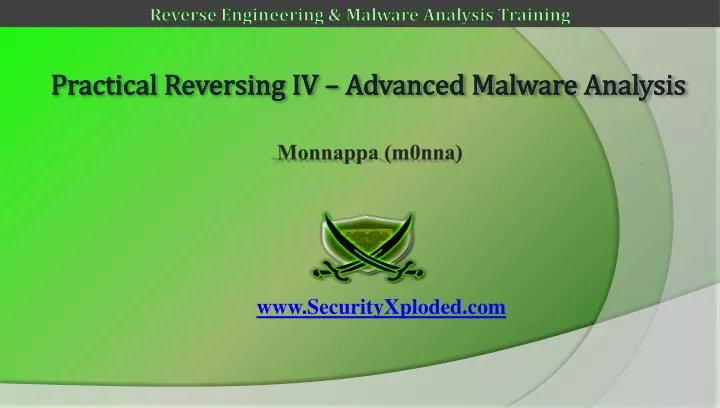 practical reversing iv advanced malware analysis