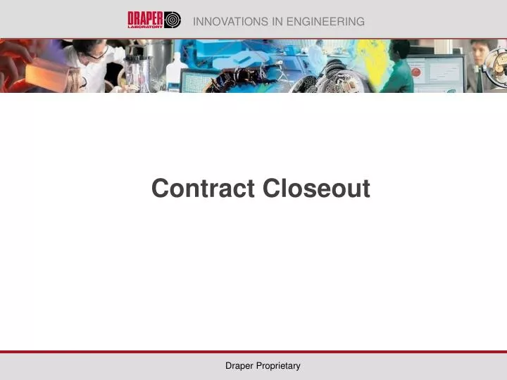 contract closeout