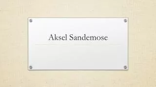 aksel sandemose
