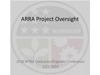 ARRA Project Oversight