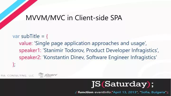 mvvm mvc in client side spa