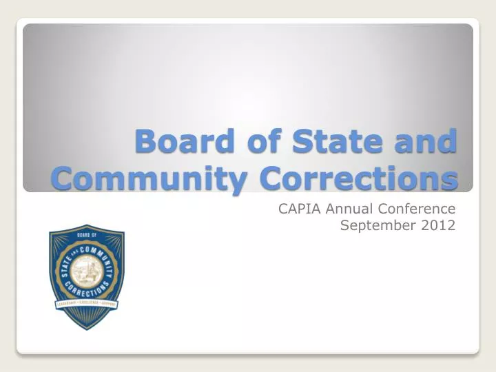 board of state and community corrections