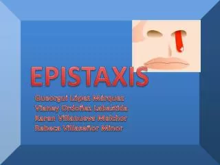 epistaxis