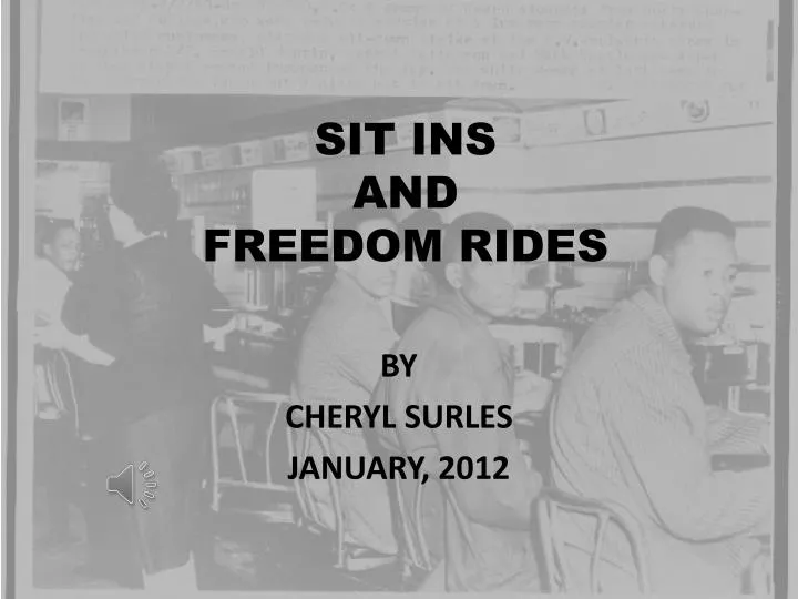 sit ins and freedom rides