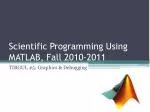MATLAB Graphics and Debugging: 2D Plotting Techniques and Best Practices - slide 1