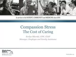 Compassion Stress The Cost of Caring