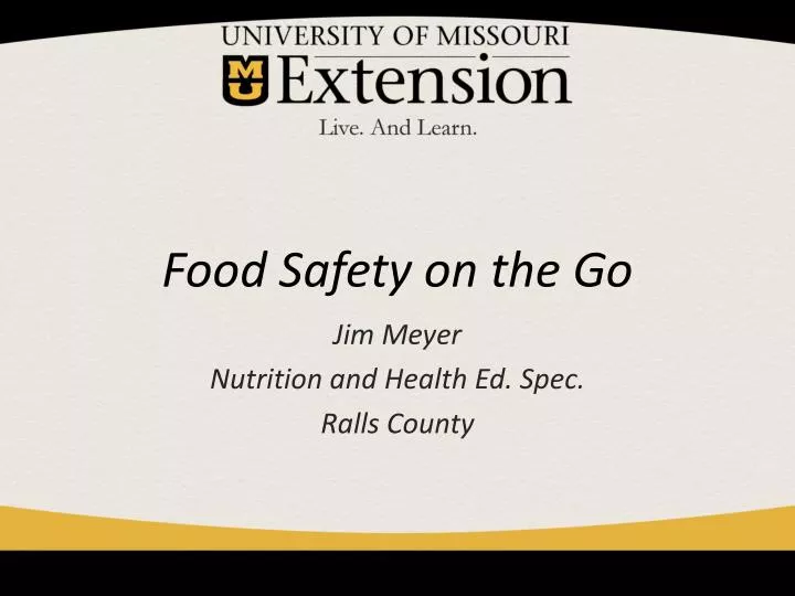 food safety on the go