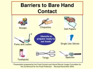 Barriers to Bare Hand Contact
